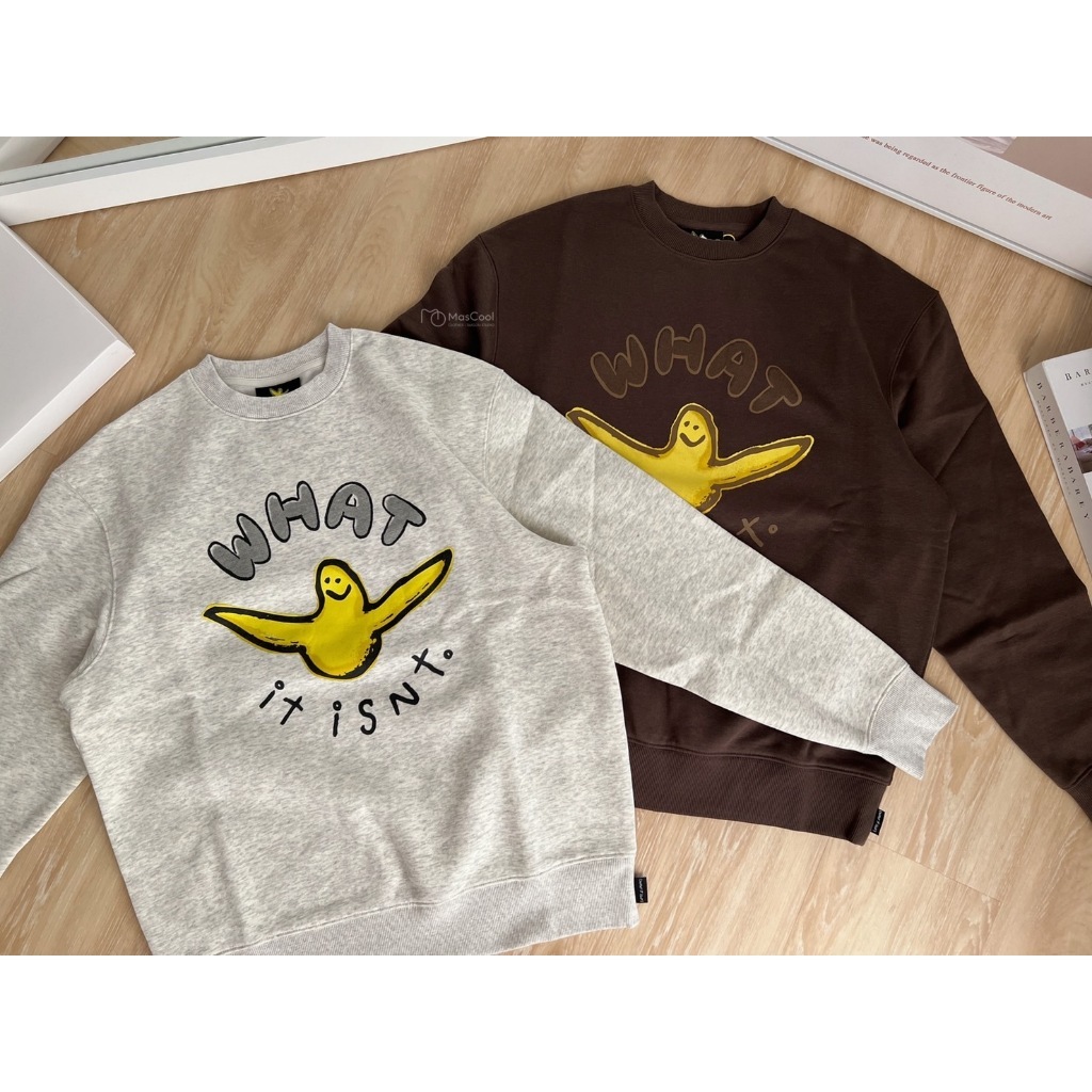 WHAT IT ISNT天使刷毛大學T