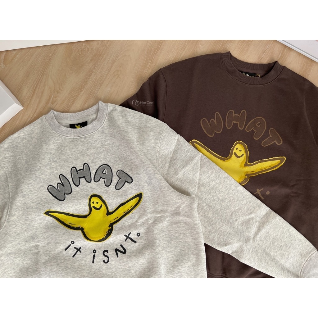 WHAT IT ISNT天使刷毛大學T