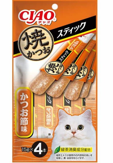 [*任選11件$138*] 日本CIAO -燒鰹魚果凍棒 15g (4本)
