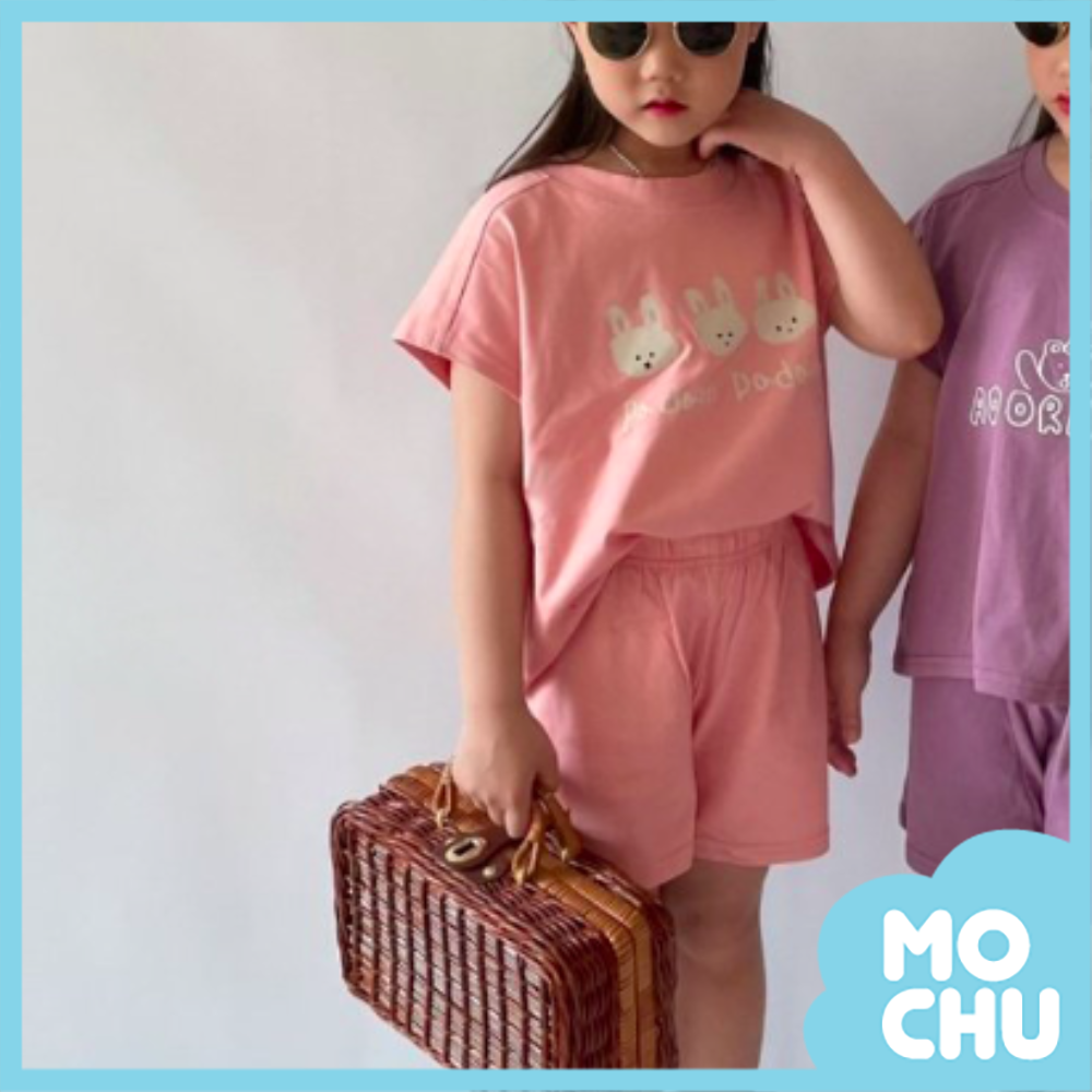 粉色小兔子休閒套裝