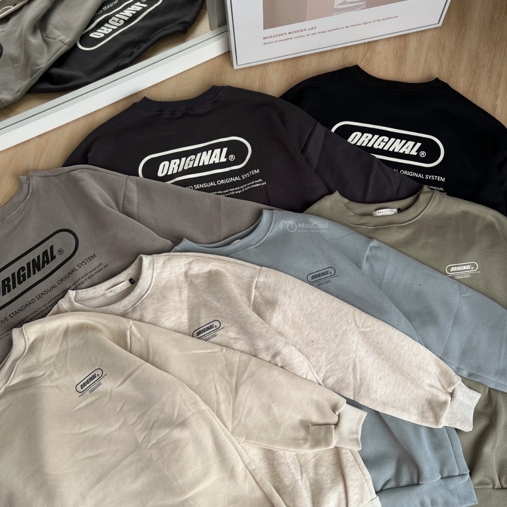 6157 ORIGINAL刷毛大學T