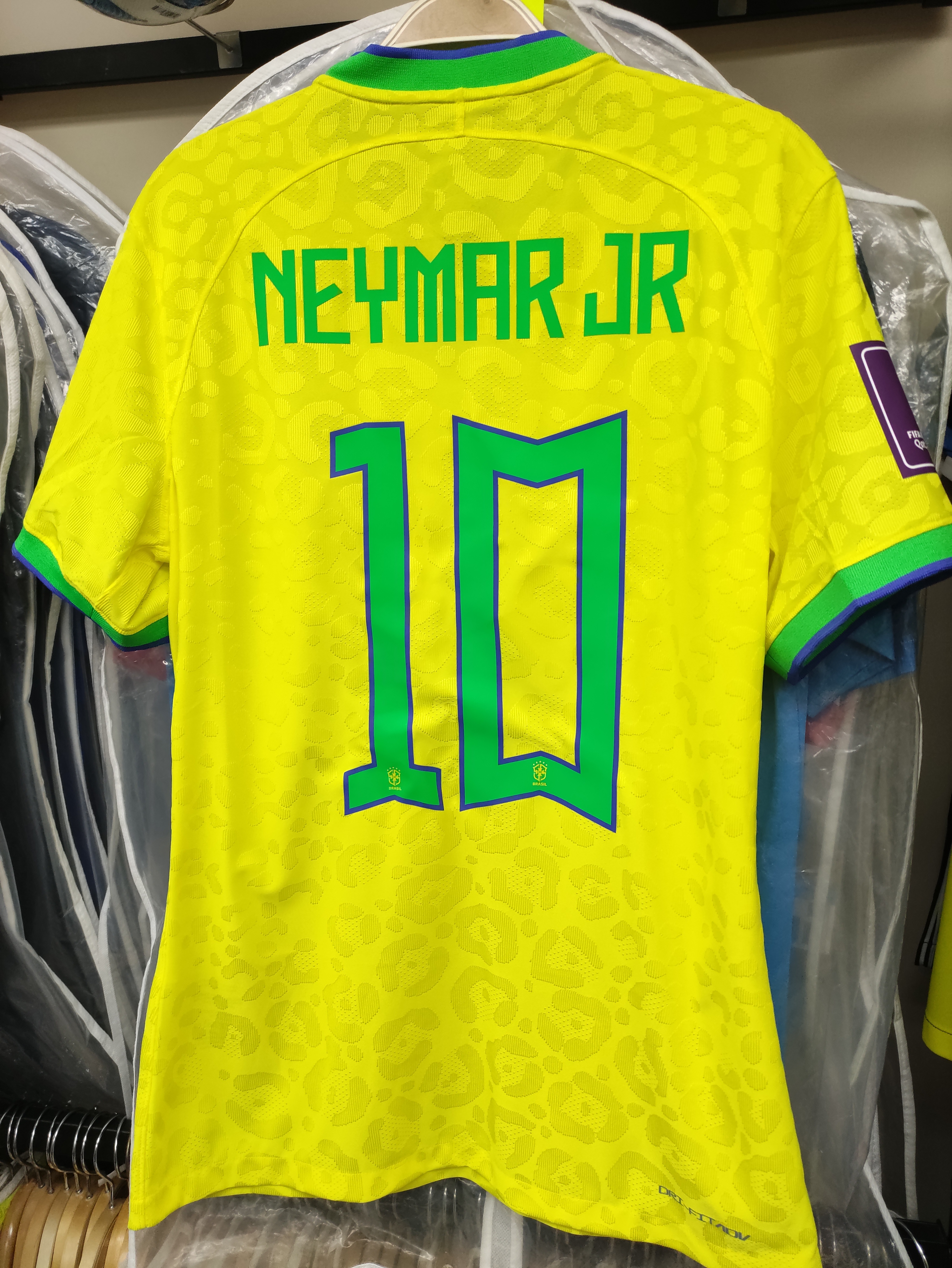 2022世界杯巴西國家隊主場尼馬更衣室球員版球衣