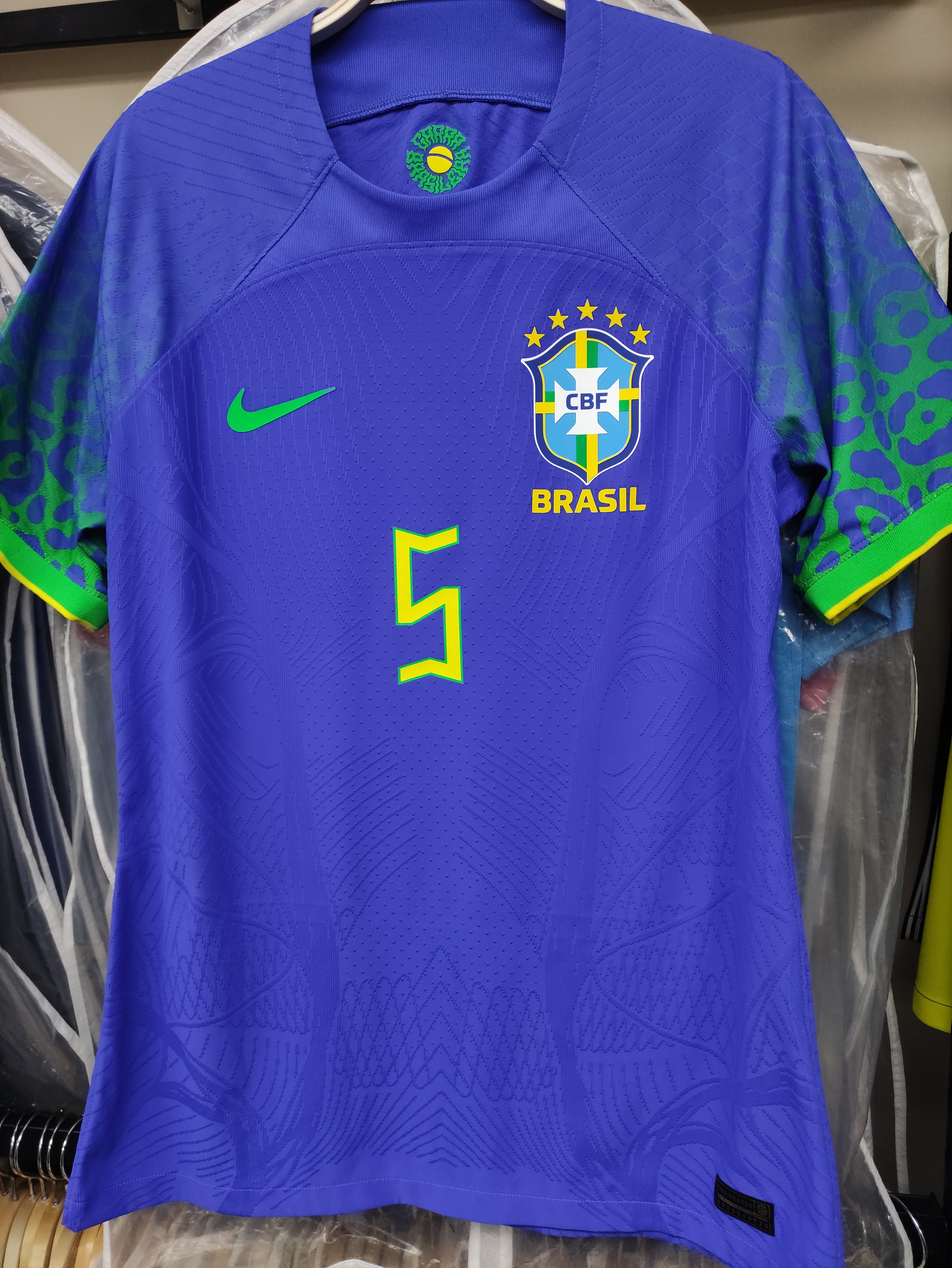 2022巴西國家隊作客卡斯美路更衣室球員版球衣