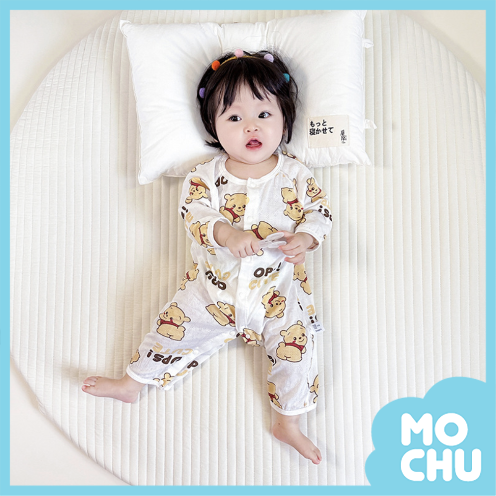 竹纖維春夏長袖連身衣-桑尼熊