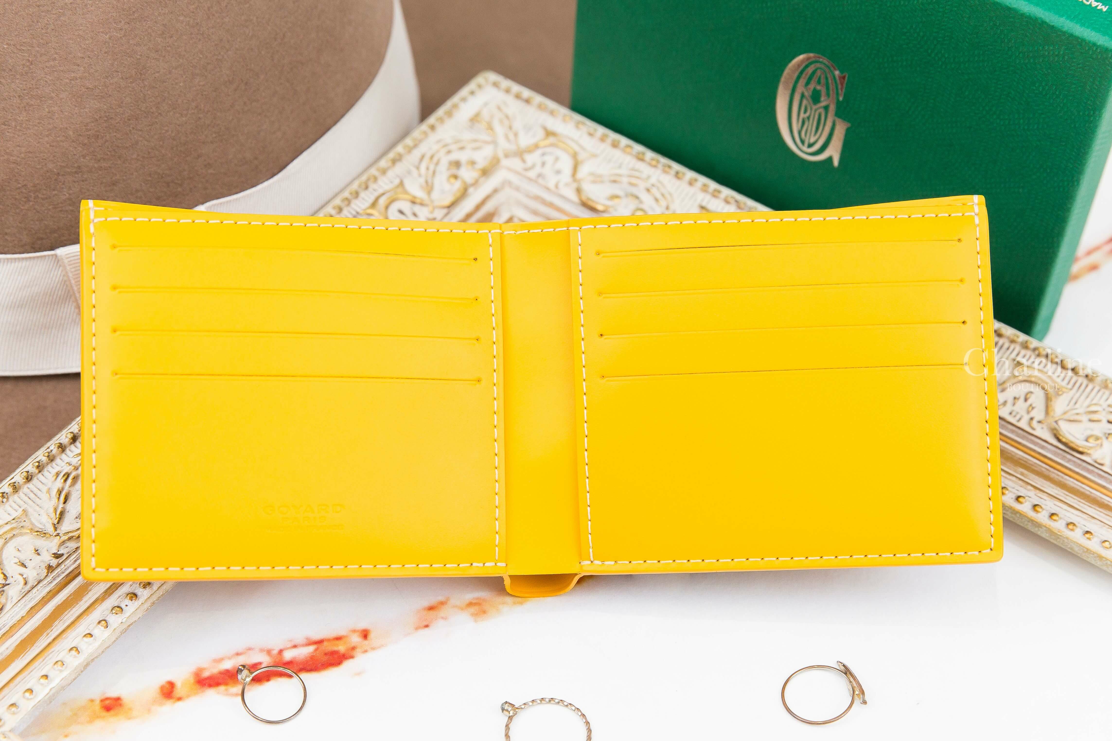Goyard Victoire Wallet 黃色小牛皮短夾-Charline Boutique 精品代購
