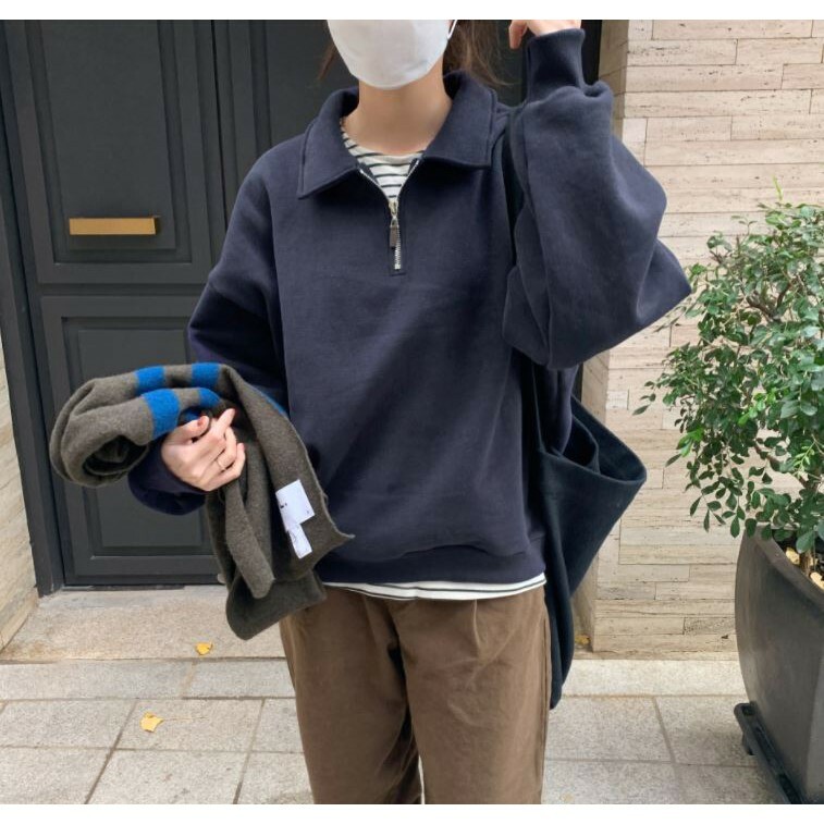 女款POLO領大學T