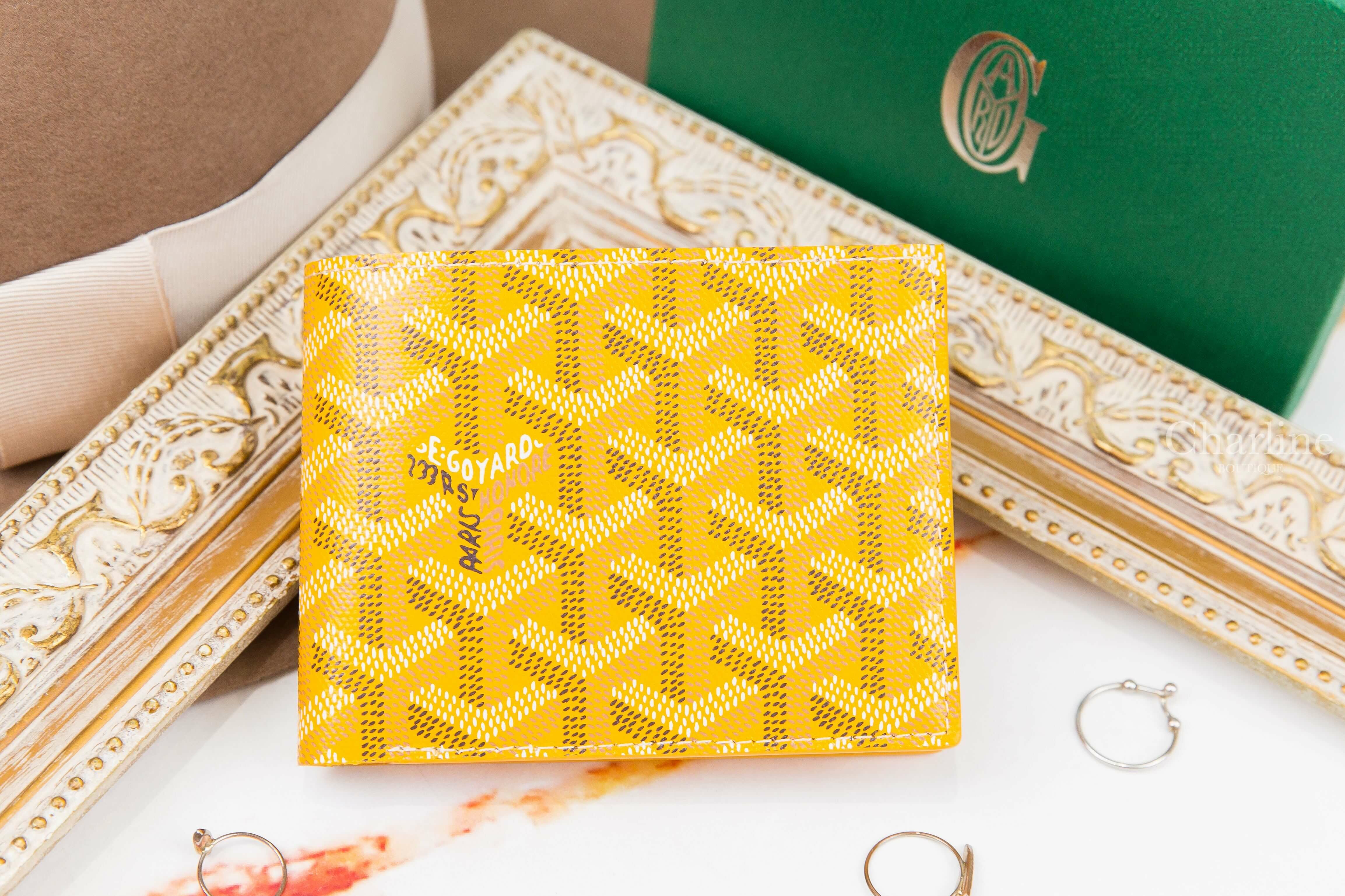 Goyard Victoire Wallet 黃色小牛皮短夾-Charline Boutique 精品代購
