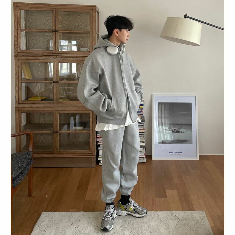 6161 雙拉鍊束口棉褲 兩件880