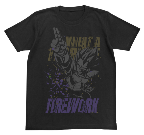 Cospa 0512 きたねえ花火Tシャツ [ドラゴンボールZ] BLACK