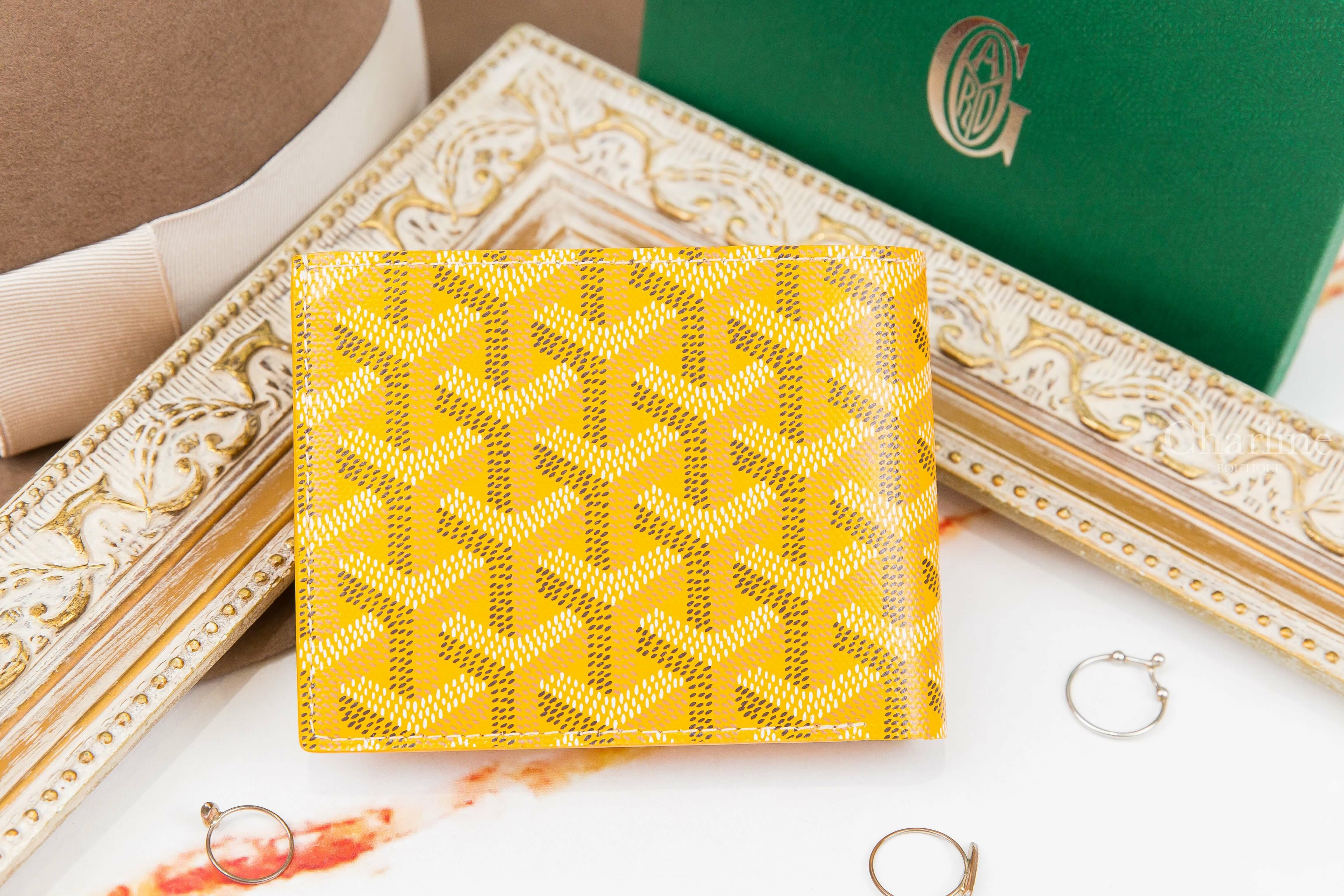 Goyard Victoire Wallet 黃色小牛皮短夾-Charline Boutique 精品代購