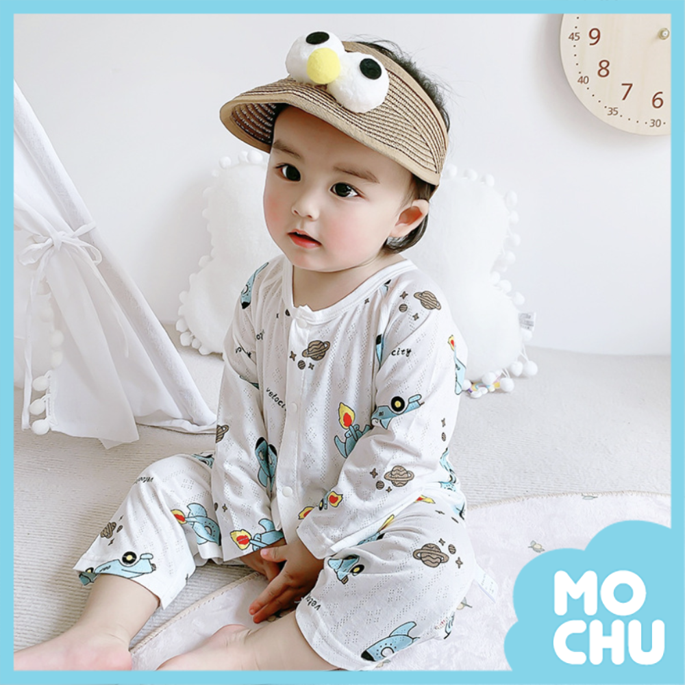 竹纖維春夏長袖連身衣-火焰飛車