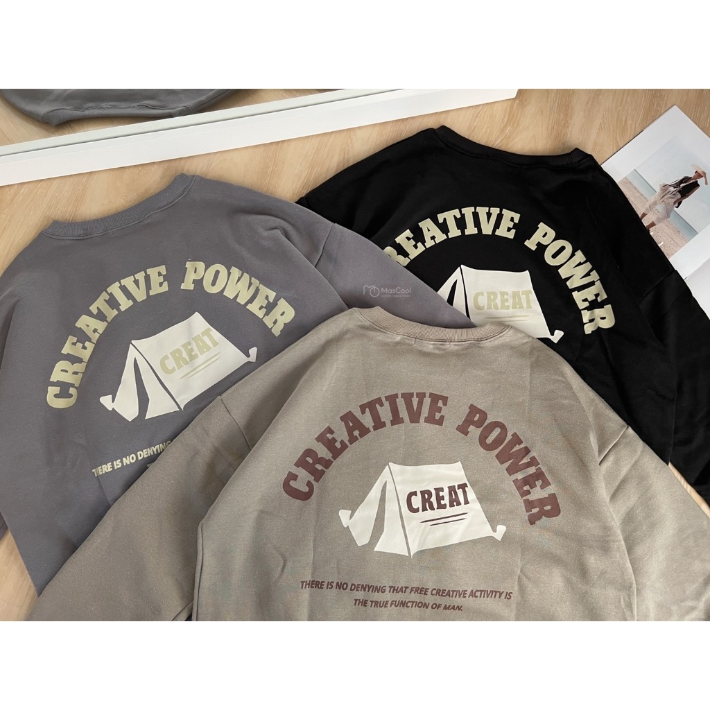 6173 CREATIVE帳篷大學T