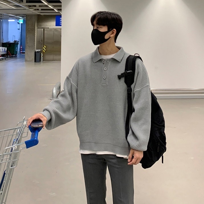 MS-8502 Polo領針織毛衣