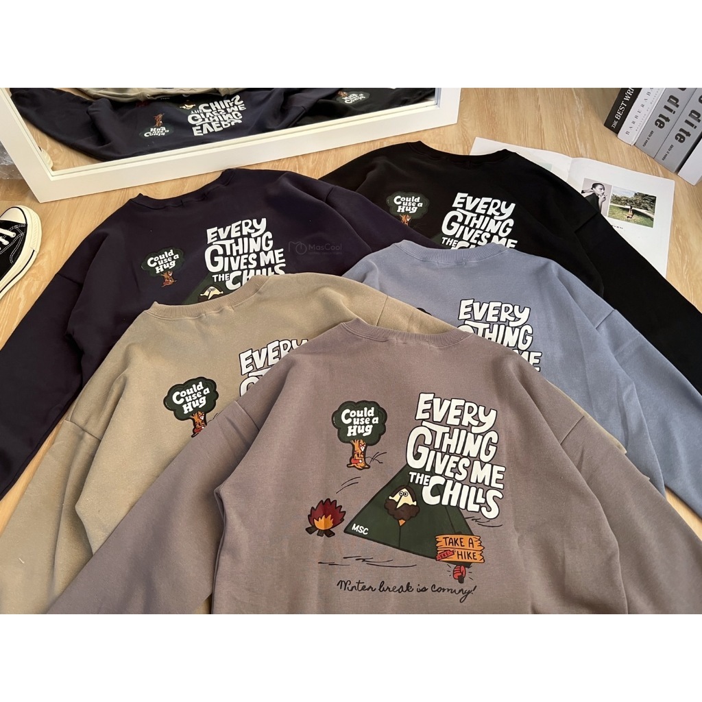 6176 everything露營大學T