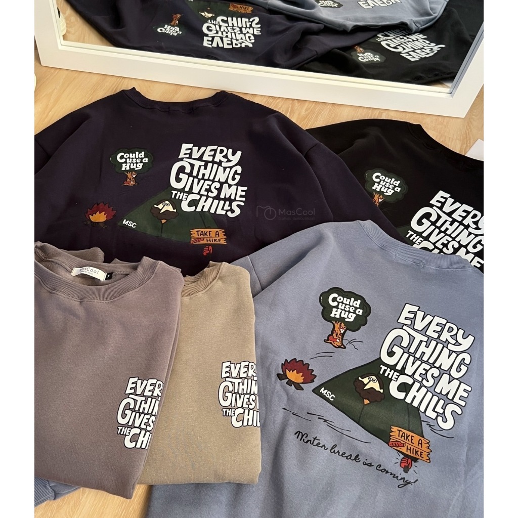 6176 everything露營大學T