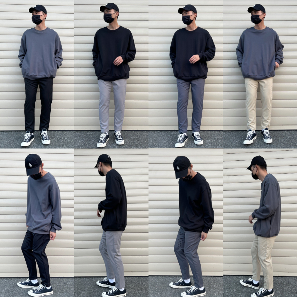 MS-5501打摺修身九分褲