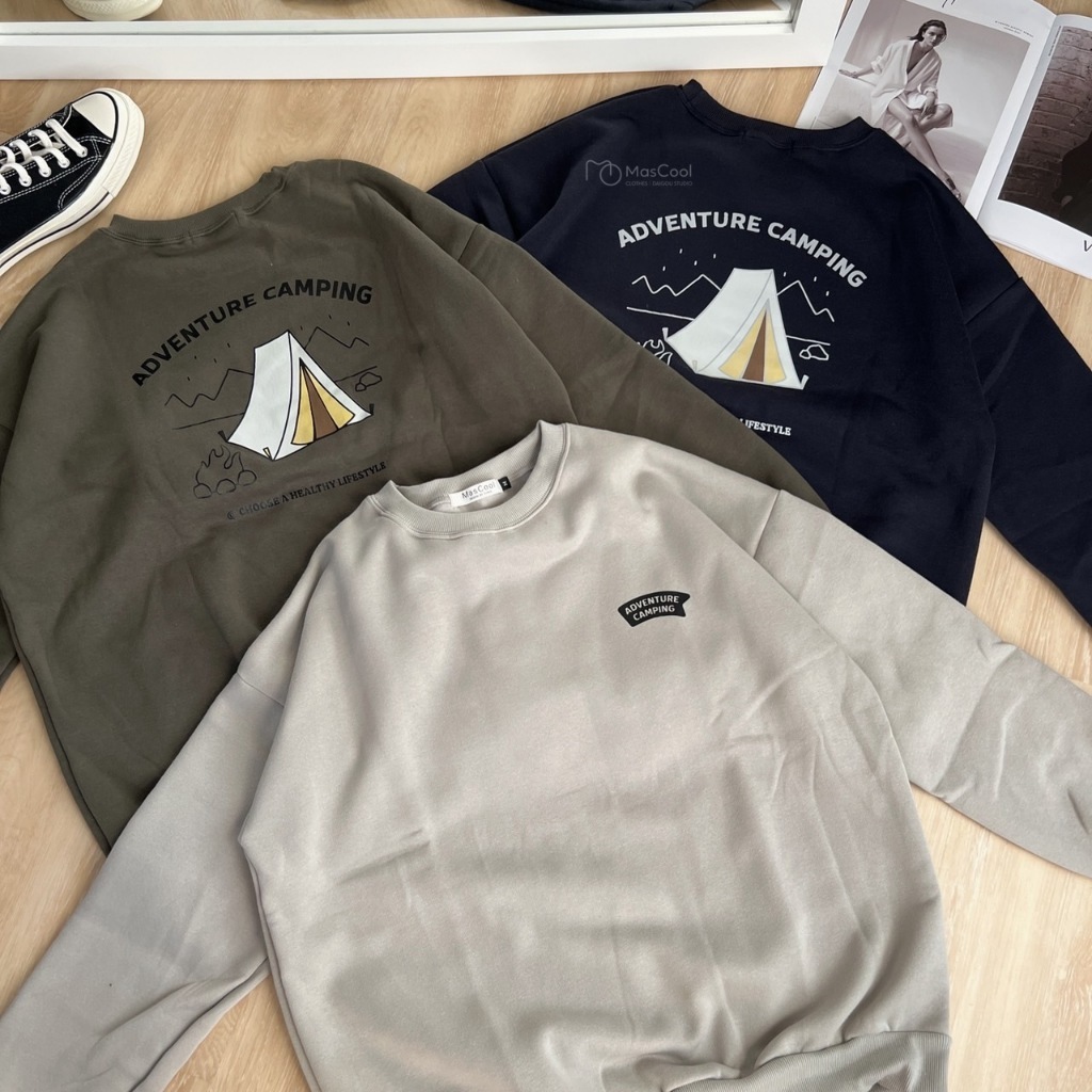 6177 ADVENTURE露營大學T