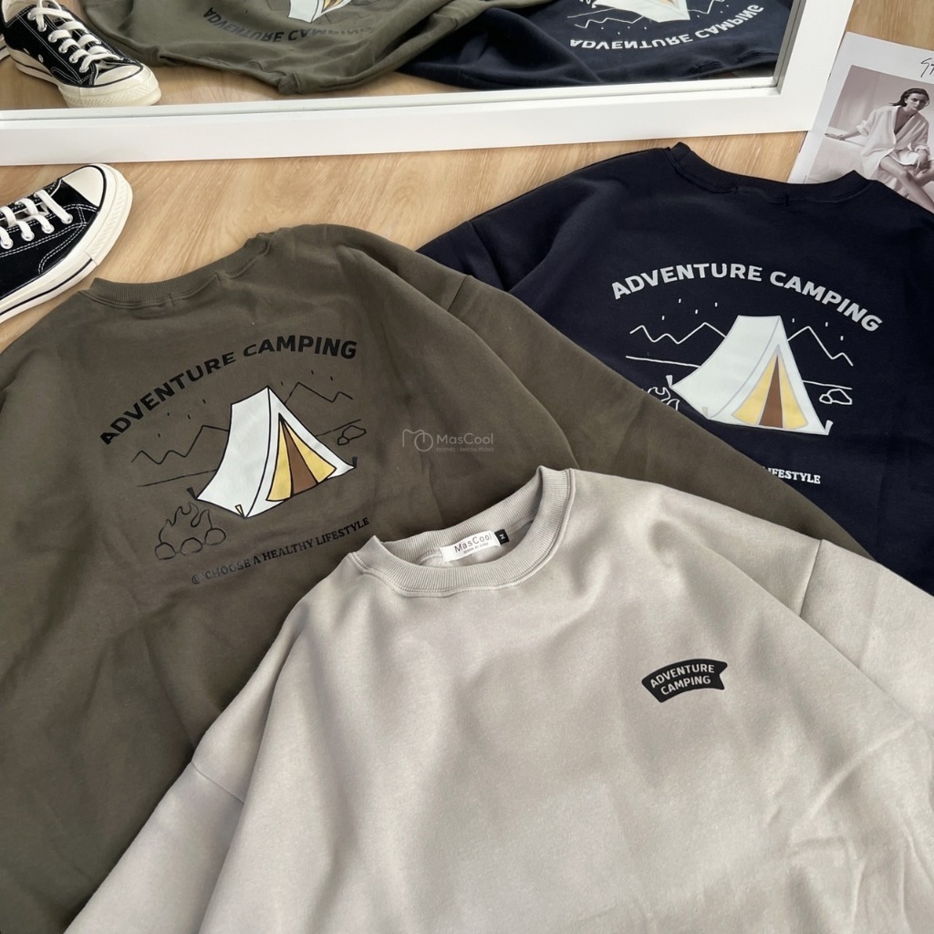 6177 ADVENTURE露營大學T