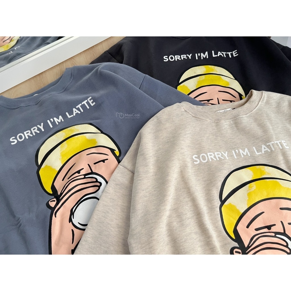6188 SORRY拿鐵男孩大學T