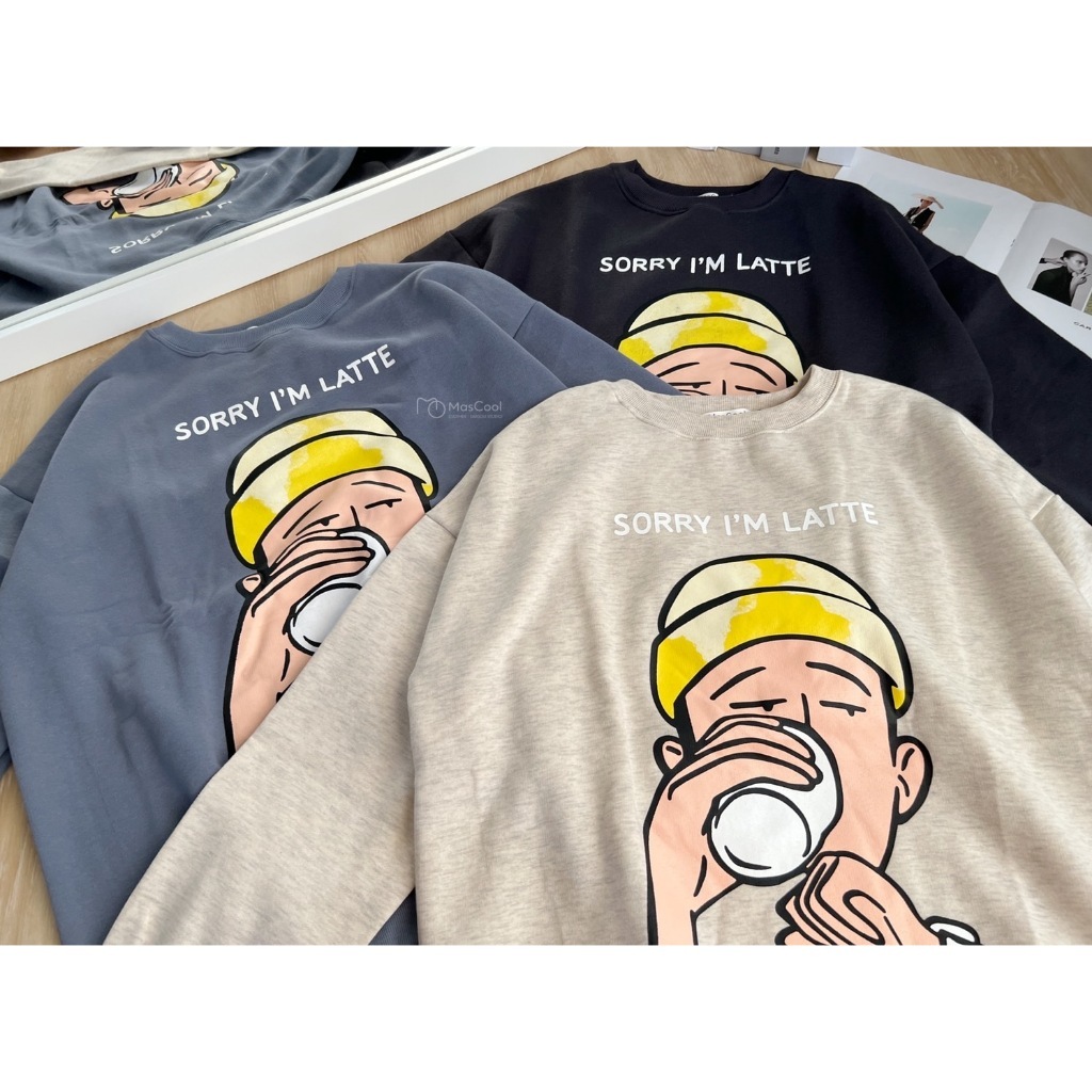6188 SORRY拿鐵男孩大學T