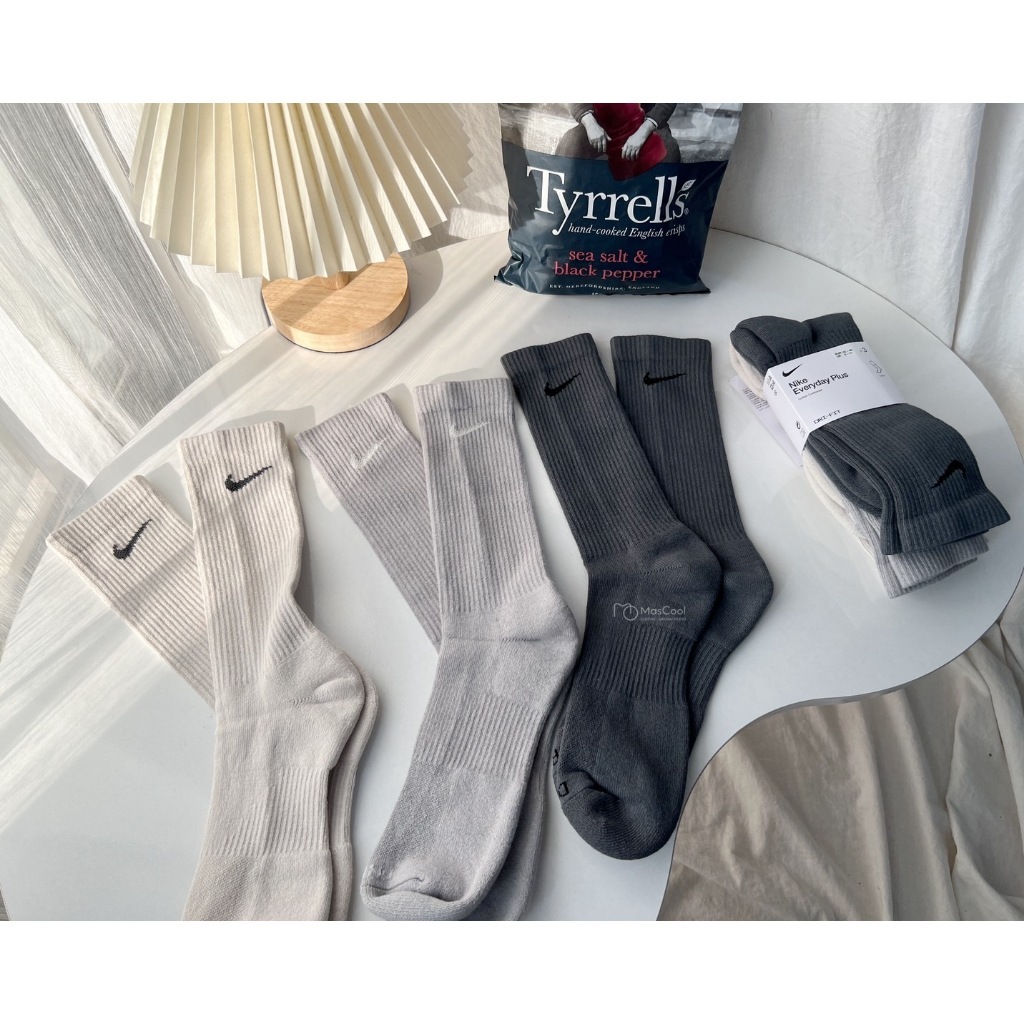 NIKE長襪(米灰/淺灰/深灰)