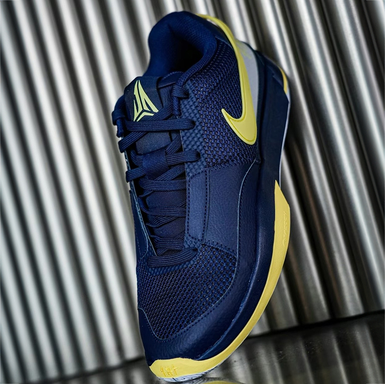 NIKE JA MORANT 1 MURRY STATE 莫瑞洲大學配色 深藍黃 JA1 耐磨XDR 室外實戰籃球鞋 男生籃球鞋 DR8786-402