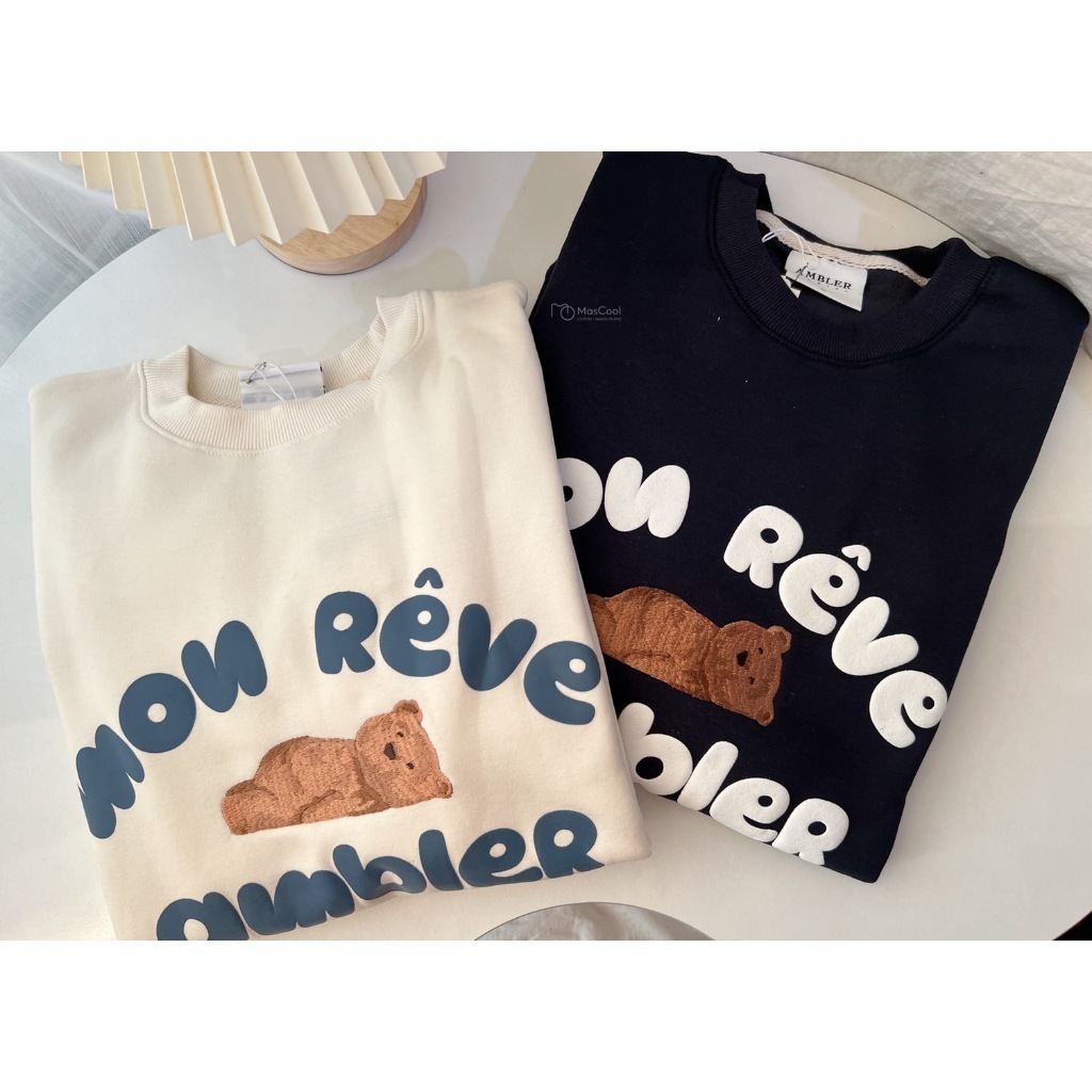 AMBLER 趴睡熊大學T