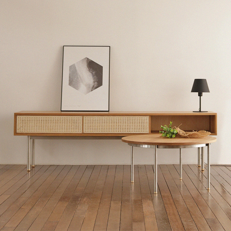 藤編三抽電視櫃