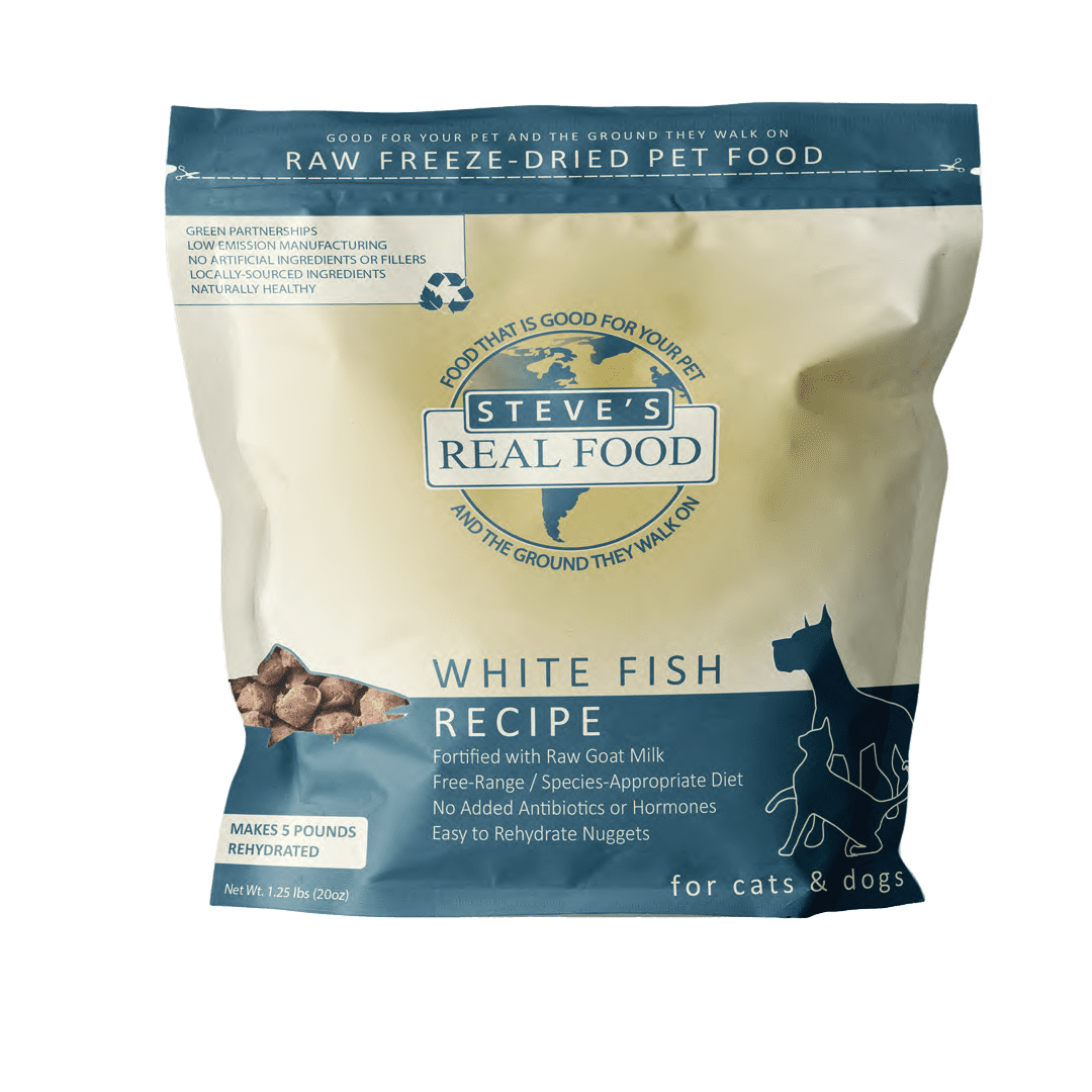 Steve's Real Food 凍乾狗糧 - 白魚配方 20oz