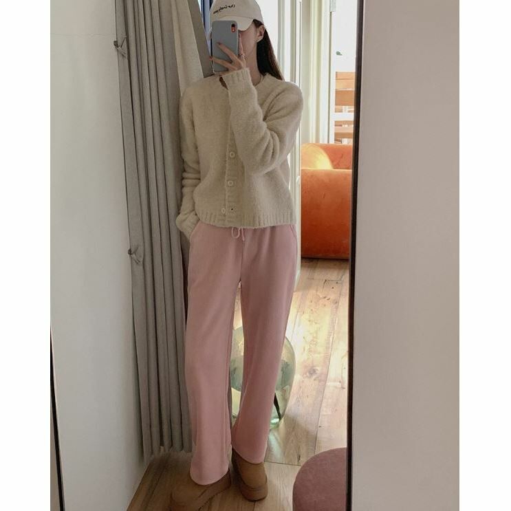 女款燈芯絨寬褲(加絨)