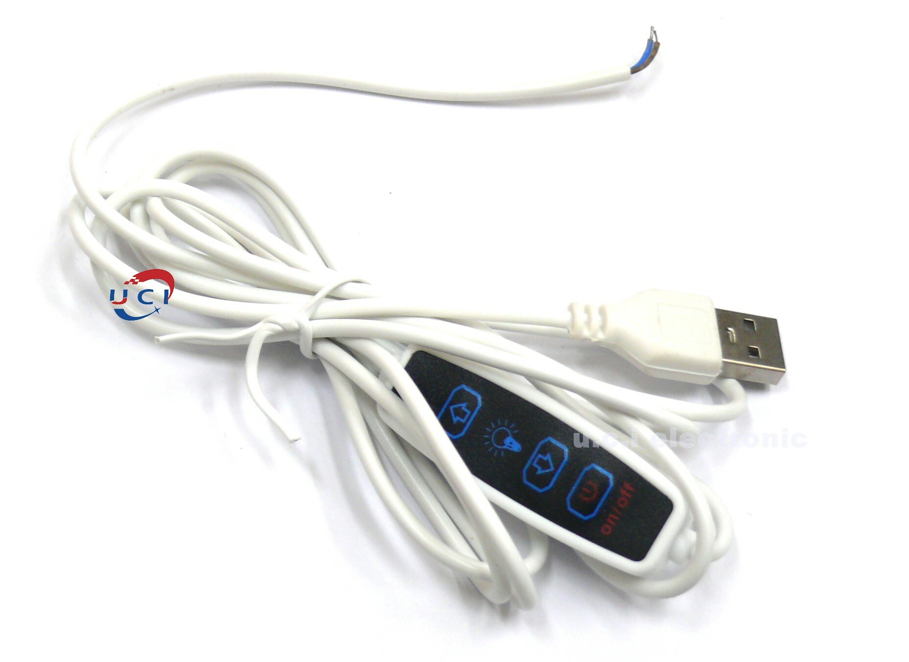 【UCI電子】 (L-36) USB調光開關線（三鍵開關）用於直播燈 酷斃燈 小夜燈USB數據線