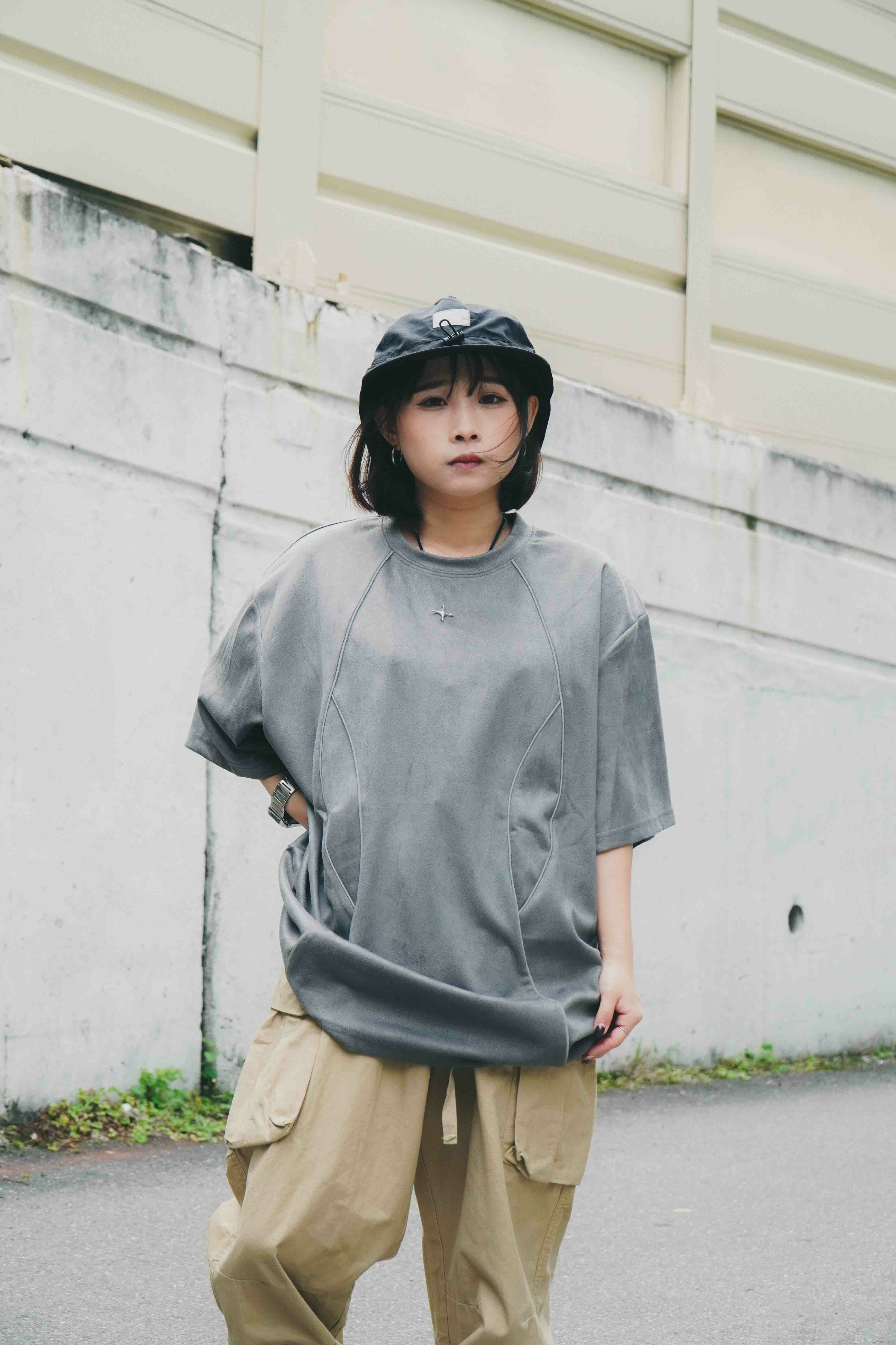 『Always_Good』拼接 明線 重磅 短TEE