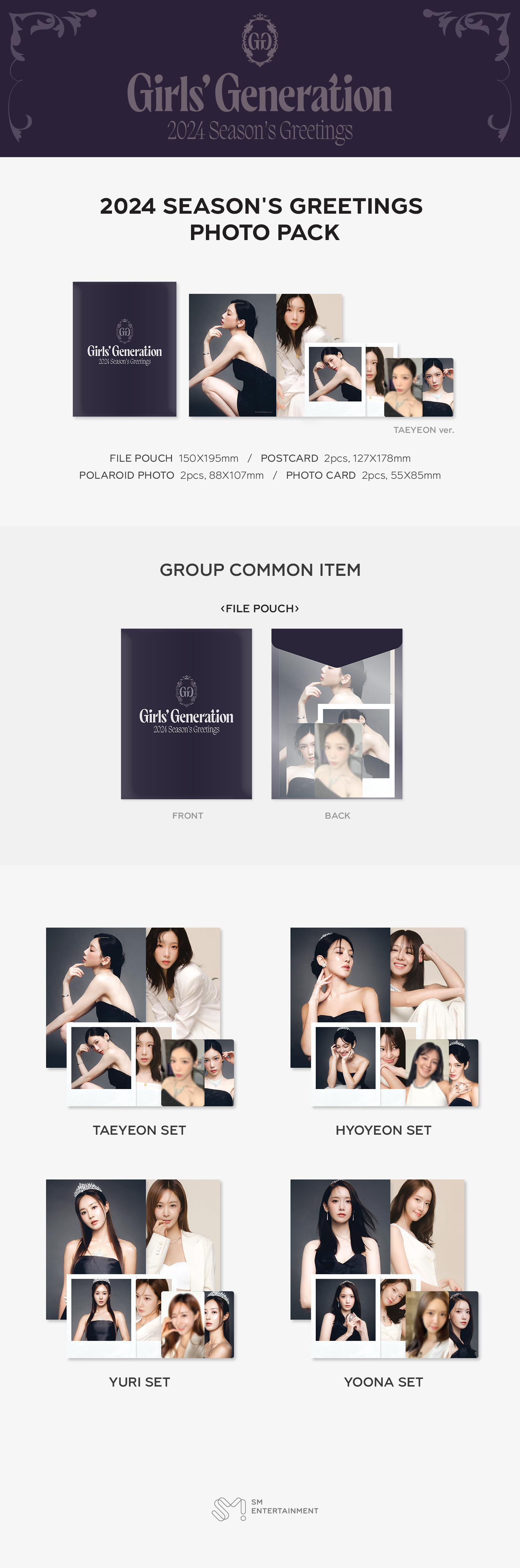 Girls‘ Generation SG 2024 photo pack