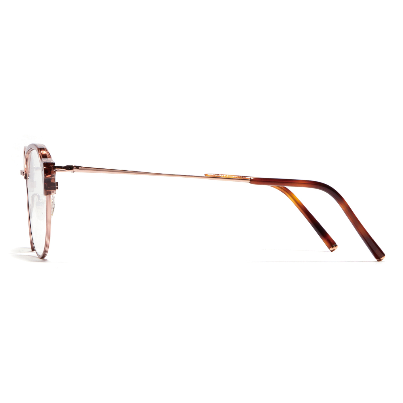 メガネ CARIN Alex P C4 ALEX P+ C4 CARIN光學眼鏡-ALEX P+ C4 透棕玫瑰金-韓國眼鏡品牌