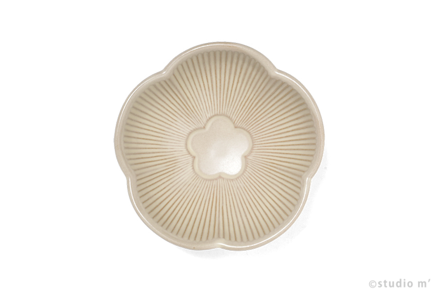 STUDIO M'  - Fleuron 5.5寸花形缽 / 米