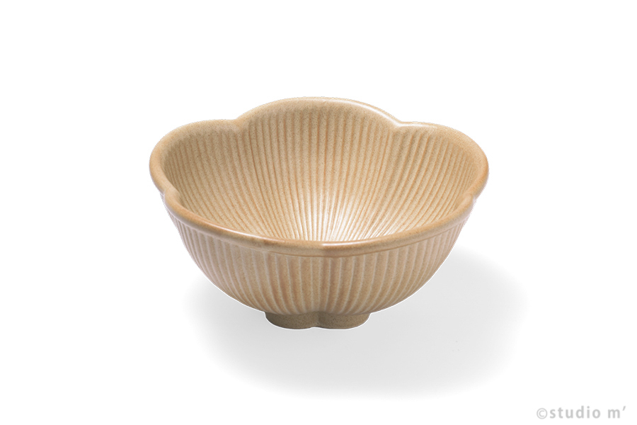 STUDIO M'  - Fleuron 5.5寸花形缽 / 沙黃