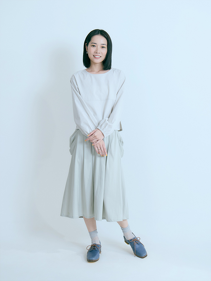 松果種子口袋裙-裏葉