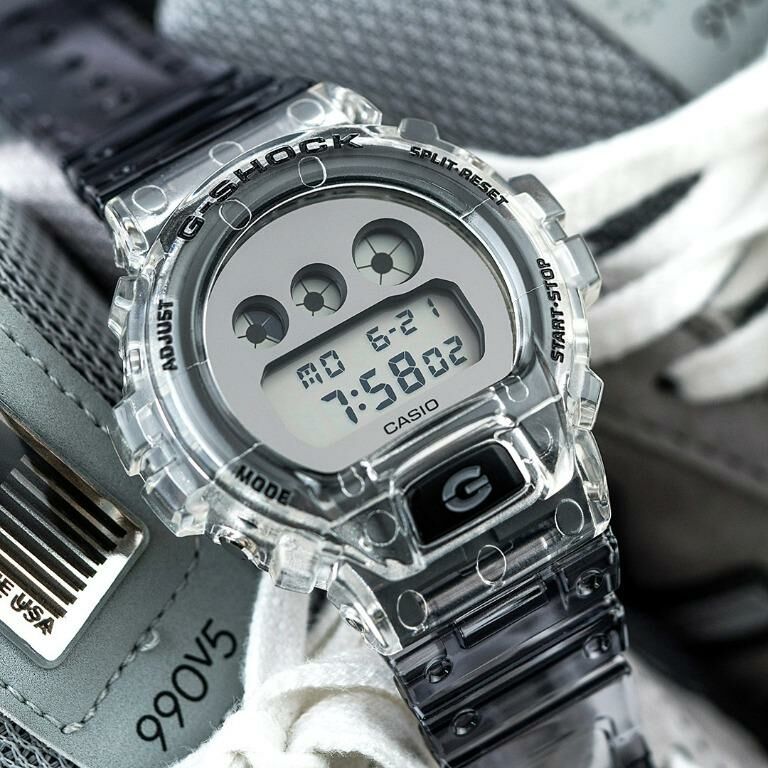 Casio G-Shock DW-6900SK-1 冰韌 黑色 半透明 手錶 (香港行貨)