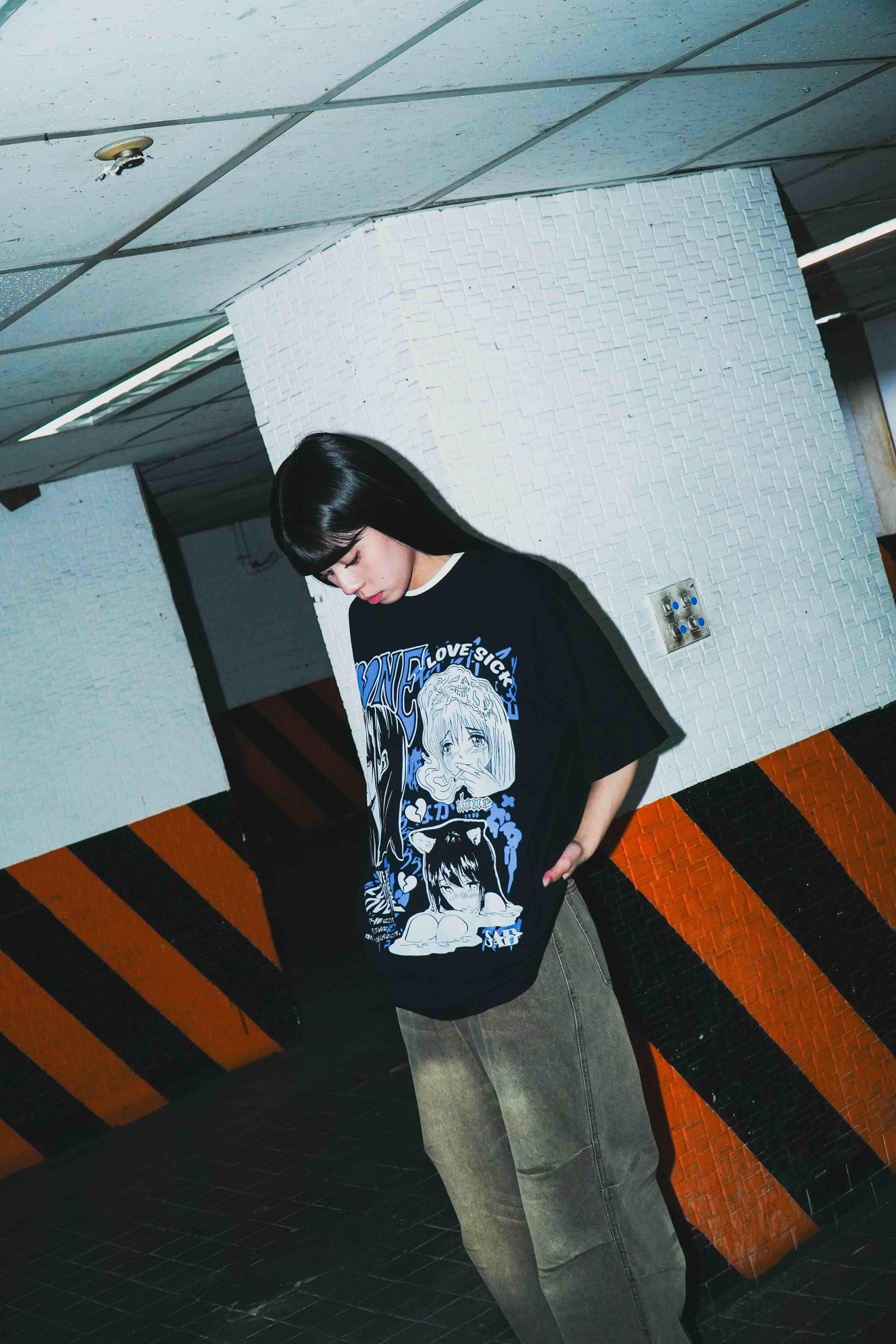 『Always_Good』孤單少女 印花 短TEE