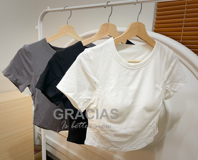 春夏舒適感短版BRA上衣-三色