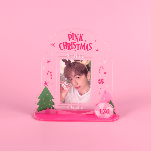 Exo Pink Christmas Acrylic turning Stand set