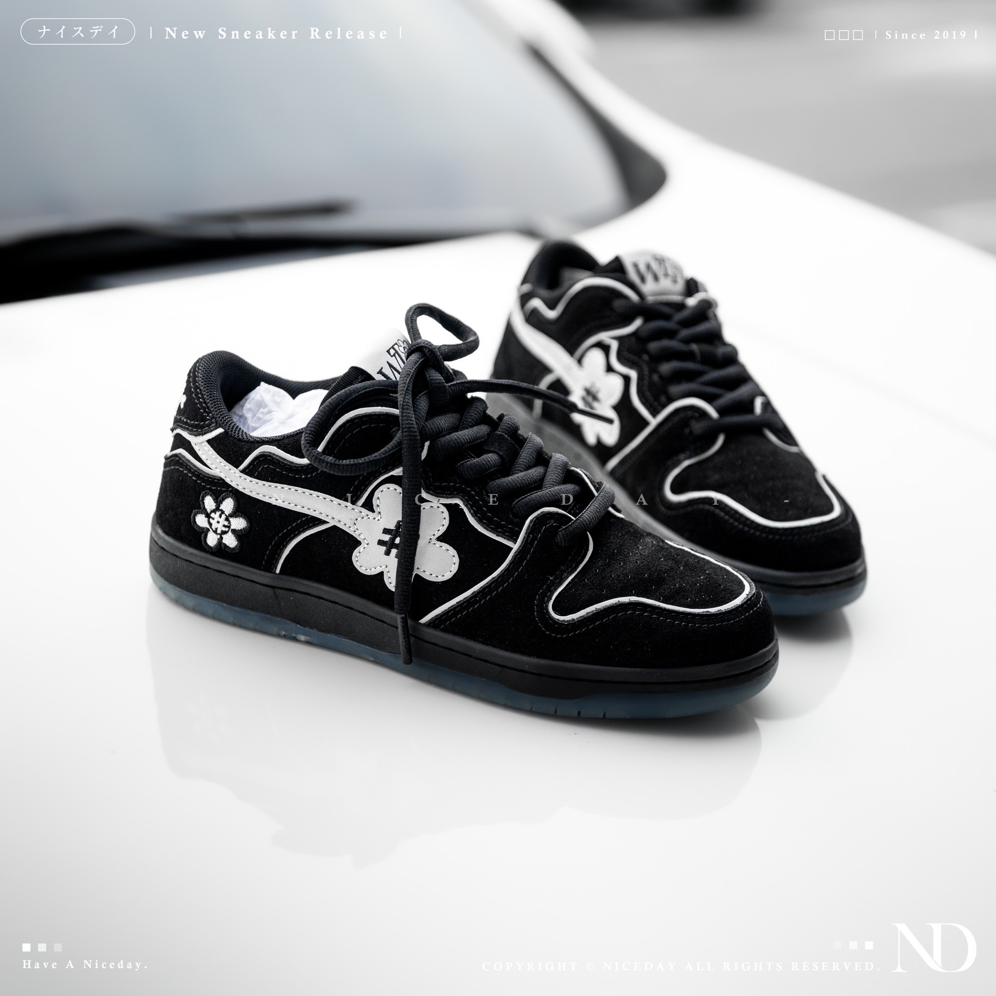 NICEDAY 部分現貨/代購 water  the plant WTP 日本 小花 反光全黑 摩卡粉 小倒勾 日本