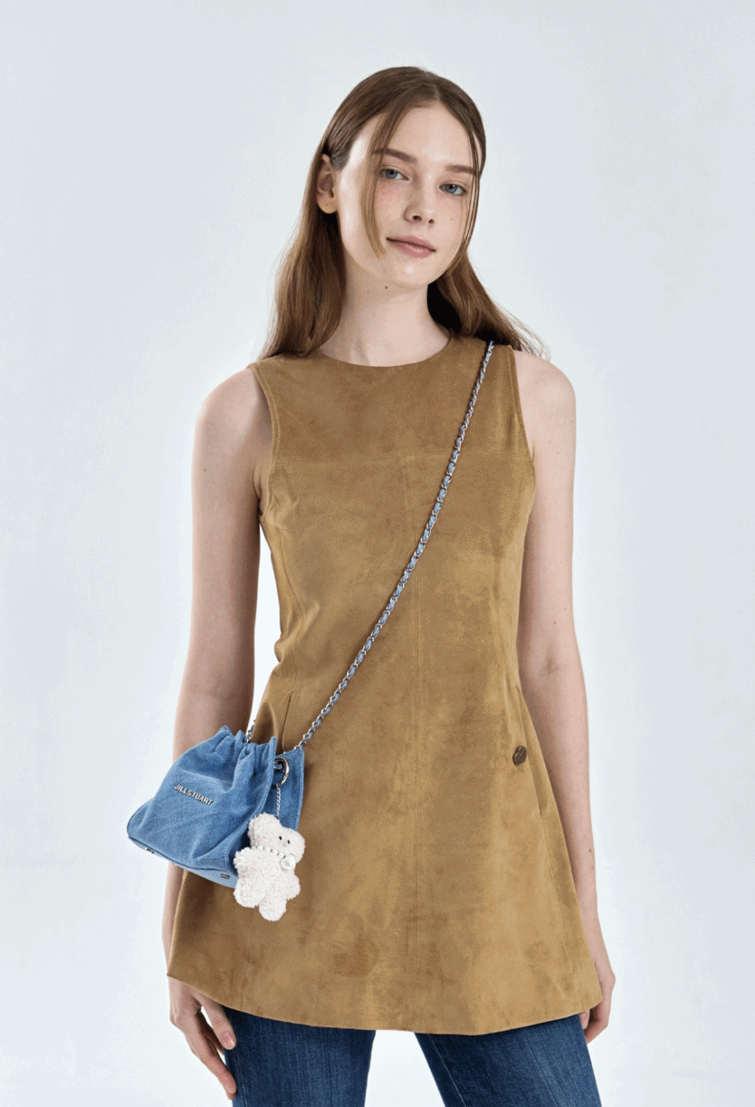 ◆JILLSTUART◆Coco Denim Drawstring chain shoulder M ★24SS Designer fashion, Seoul-fully created | W Concept