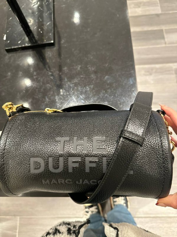 [U] MJ 2P3HDF003H01-001 THE LEATHER DUFFLE BAG,BLACK, 196611059701 (UMJ1295)