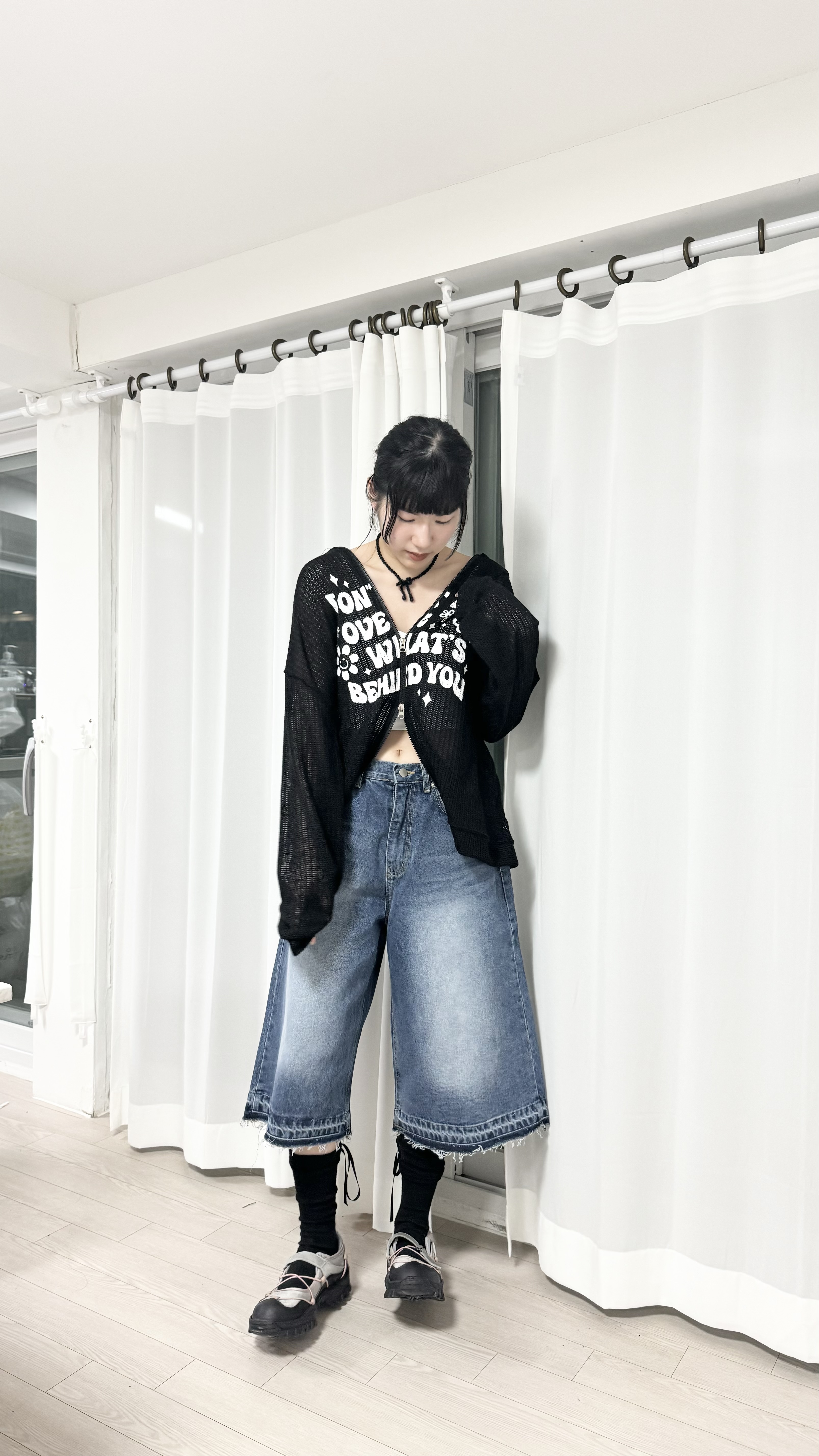 洗水男生感中長寛褲！