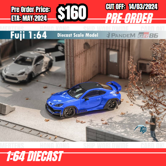 RS-$160 * Fuji * 1:64 Pandam GR86 Blue [OD12/03]