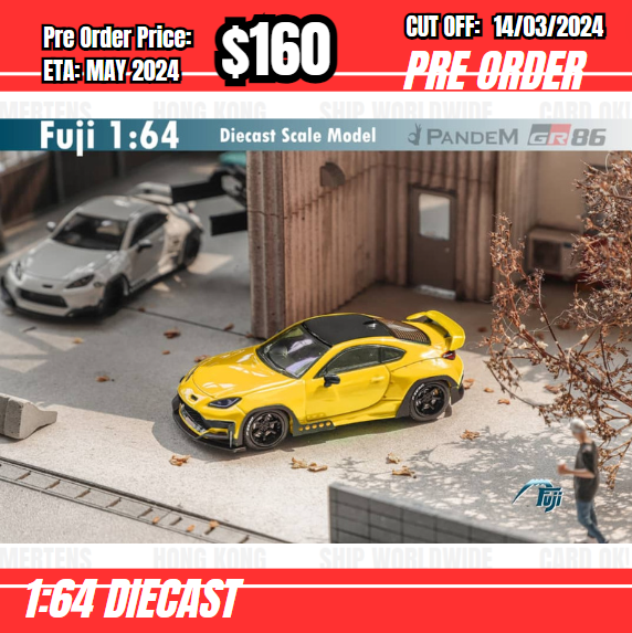 RS-$160 * Fuji * 1:64 Pandam GR86 Yellow [OD12/03]
