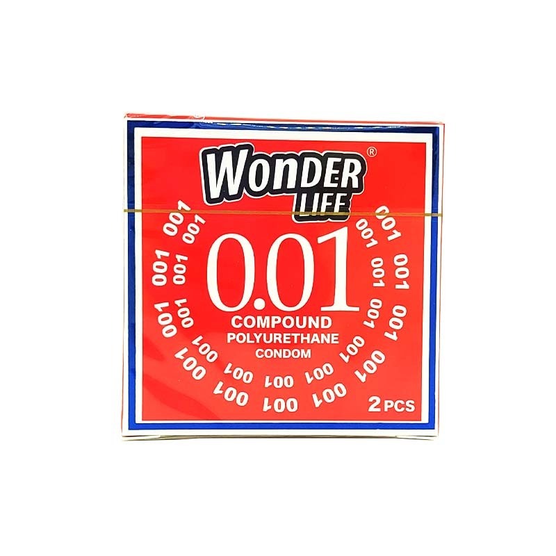 活色生香 0.01 超潤滑 2 片裝 PU 安全套