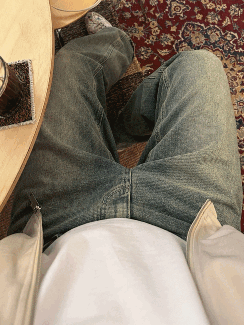 沙漠雪地闊腿牛仔褲