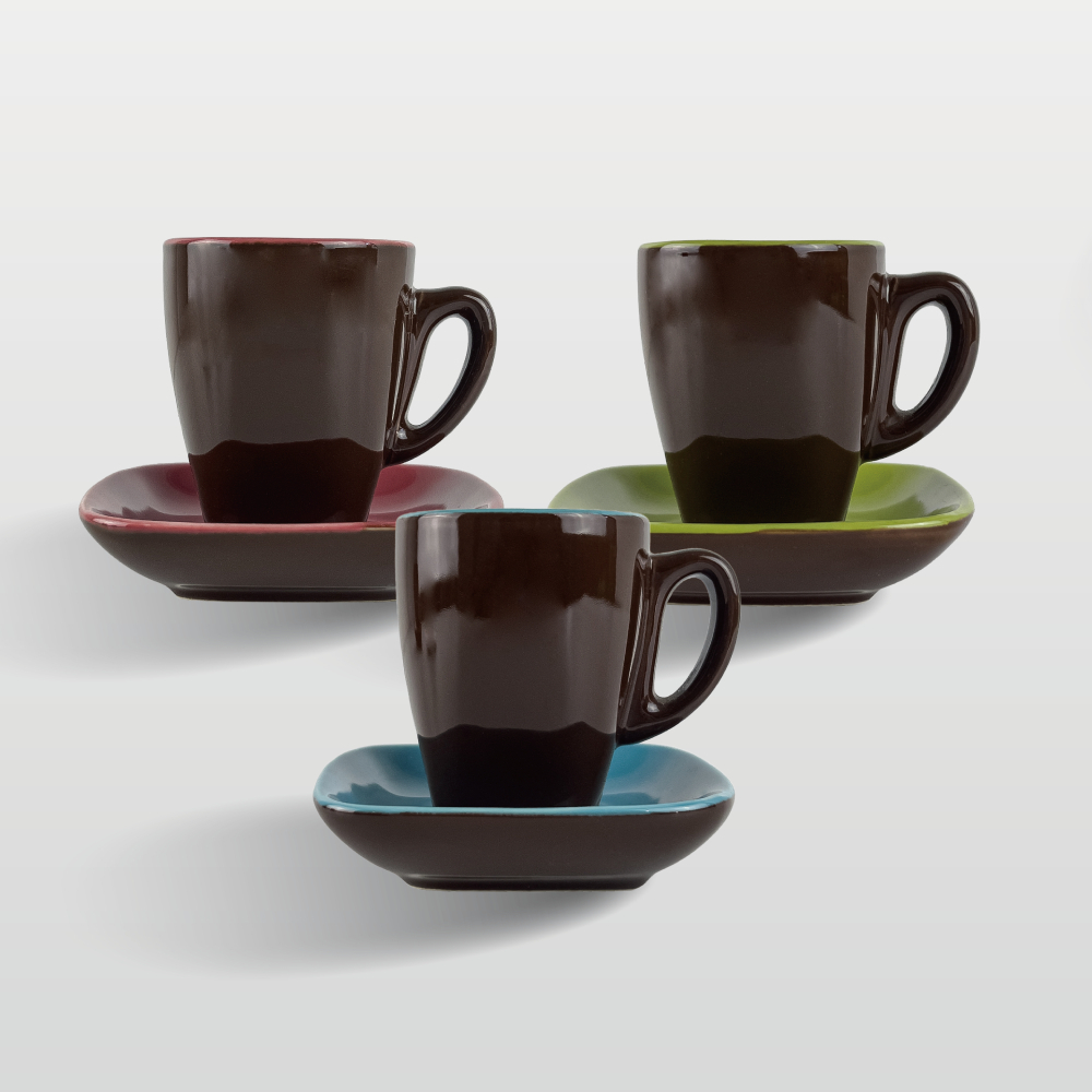 咖啡杯碟組 義式  [高第GAUDI]咖啡杯紅茶杯中式 【陶杯杯瓷器】餐具餐盤 碗盤杯筷 台灣現貨